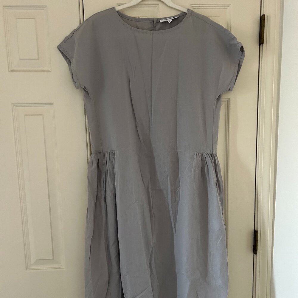 Uniqlo Gray Midi Dress Large